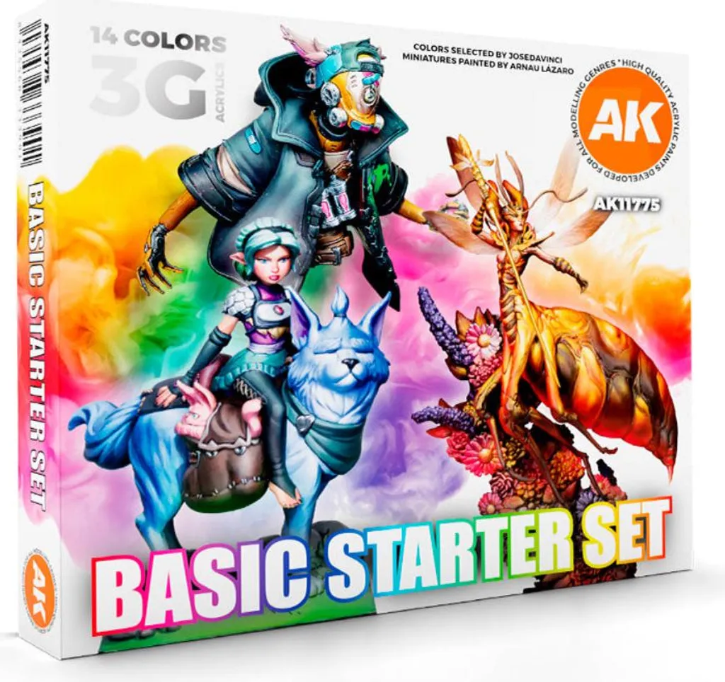 Peinture figurine haute opacité Basic Starter Set 14 couleurs mat