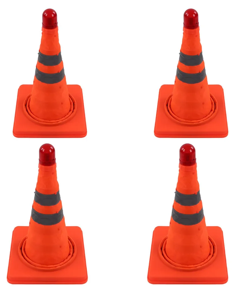 Cône de Signalisation Pliable : Solution Gain de Place avec Éclairage LED - 4