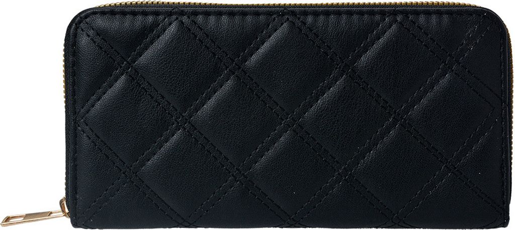 Clayre & Eef Brieftasche 19x9 cm Schwarz Kunstleder