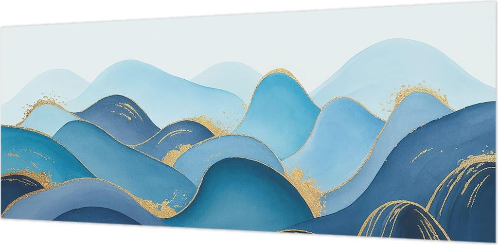 Wandtapete - Dekorative Tapete für Wohnzimmer- Tapetenfolie für Wanddekoration - 208x146 cm - hügelige Landschaft