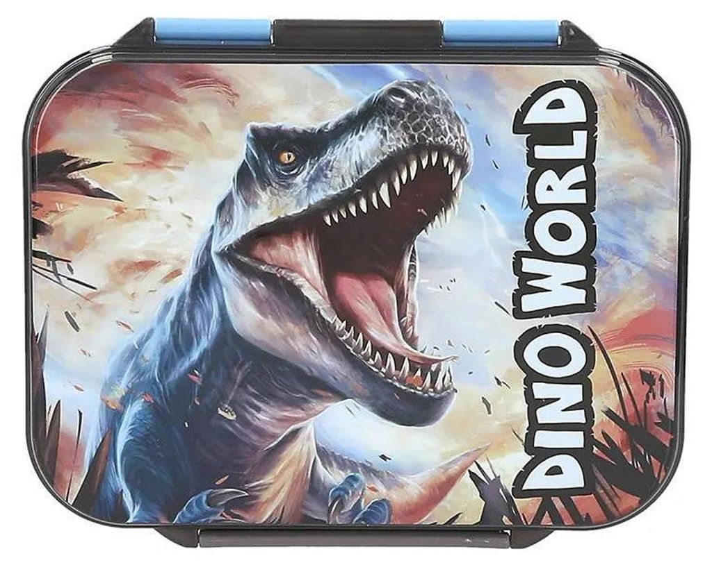 Dino World + Action 0413987, Lunchbox, Kinderen, Blauw, Productafbeelding 