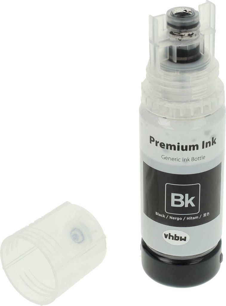 vhbw Nachfülltinte kompatibel mit Canon Pixma G4510, G4511, G5050, G1501, G1510, G2501, G2510, G3501, G3510 Drucker - Refilltinte Dye Schwarz, 70ml