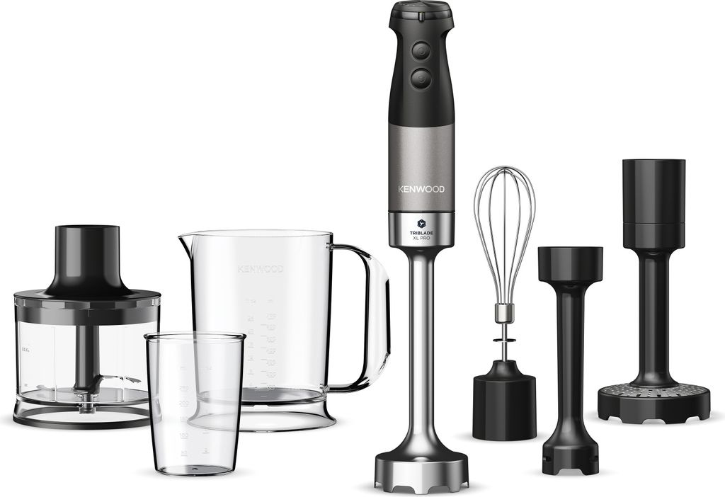 Kenwood Electronics Triblade XL Pro Stabmixer Hbm80.322Bk schwarz/anthrazit mit