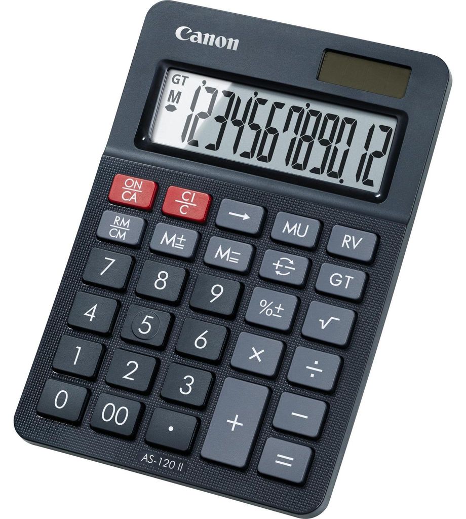 Canon Tischrechner AS-120 II Solar-/ Batteriebetrieb