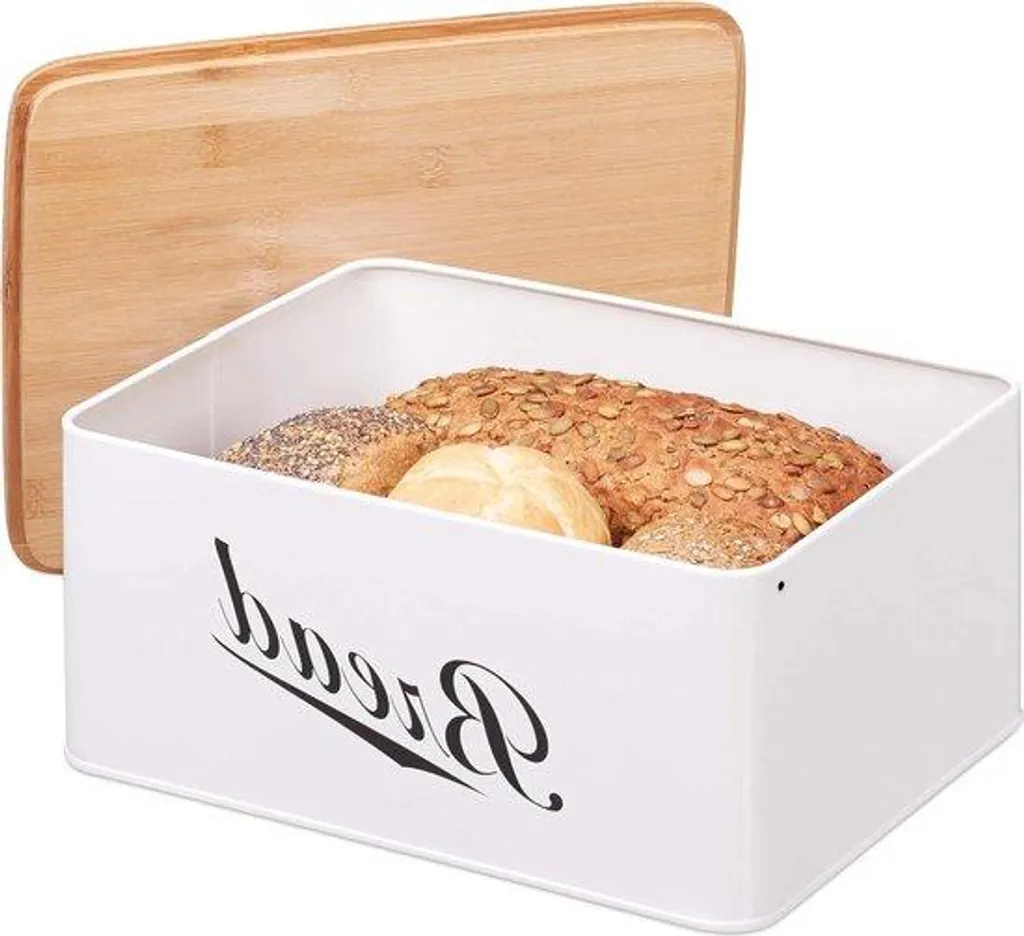 Rangement en bambou pour tiroir blanc 14x30x23 cm au style rétro chic
