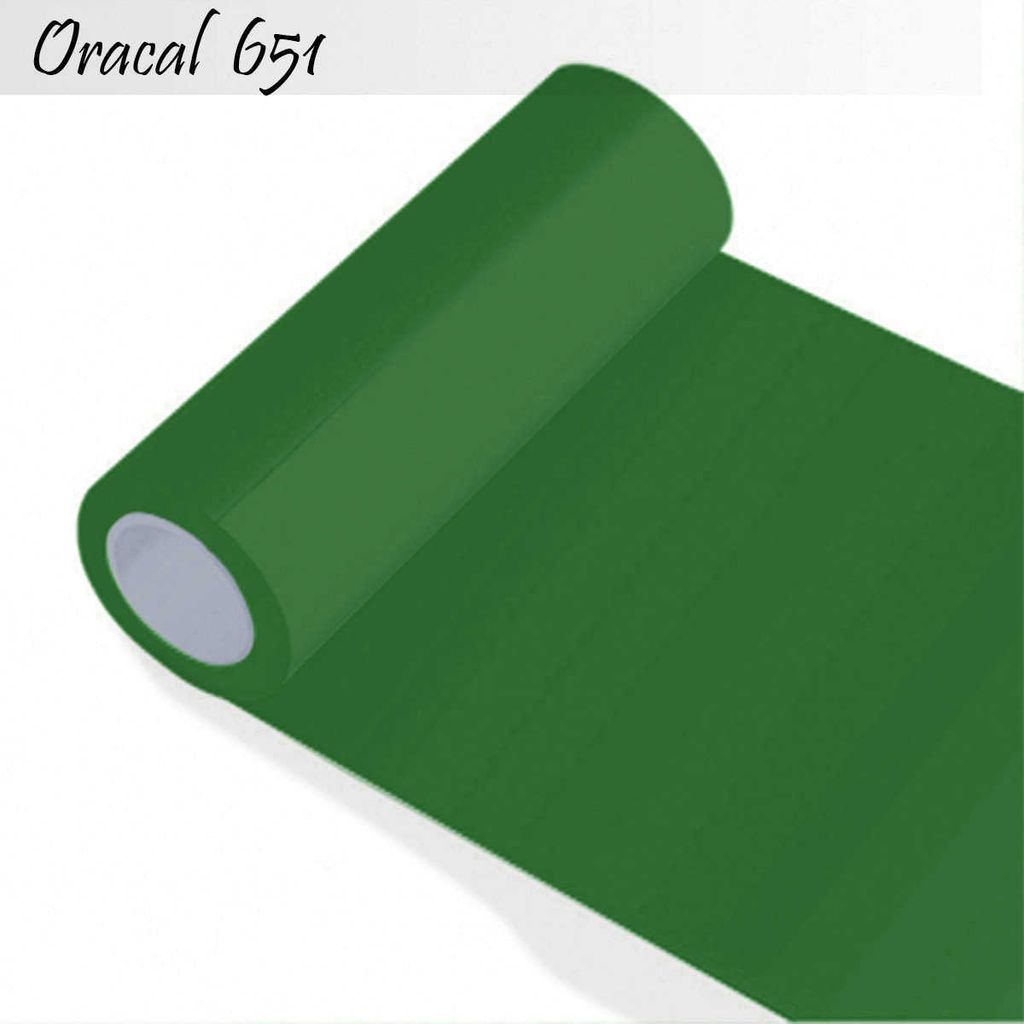 Oracal 651 - Orafol glänzend - glanz - für Küchenschränke und Dekoration Folie 5m (Laufmeter) - 100 cm Folienhöhe - 68-grasgrün + GRATIS ein ...