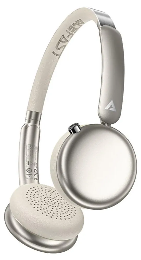 Casque Bluetooth 5.4 avec réduction de bruit active hybride doré Hi-Fi