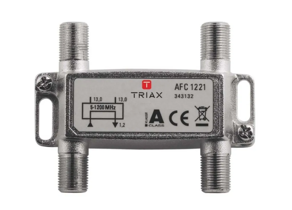 Dérivateur Triax AFC 1221 2 Voies 1.2 GHz 343132 pour Signal TV Stable