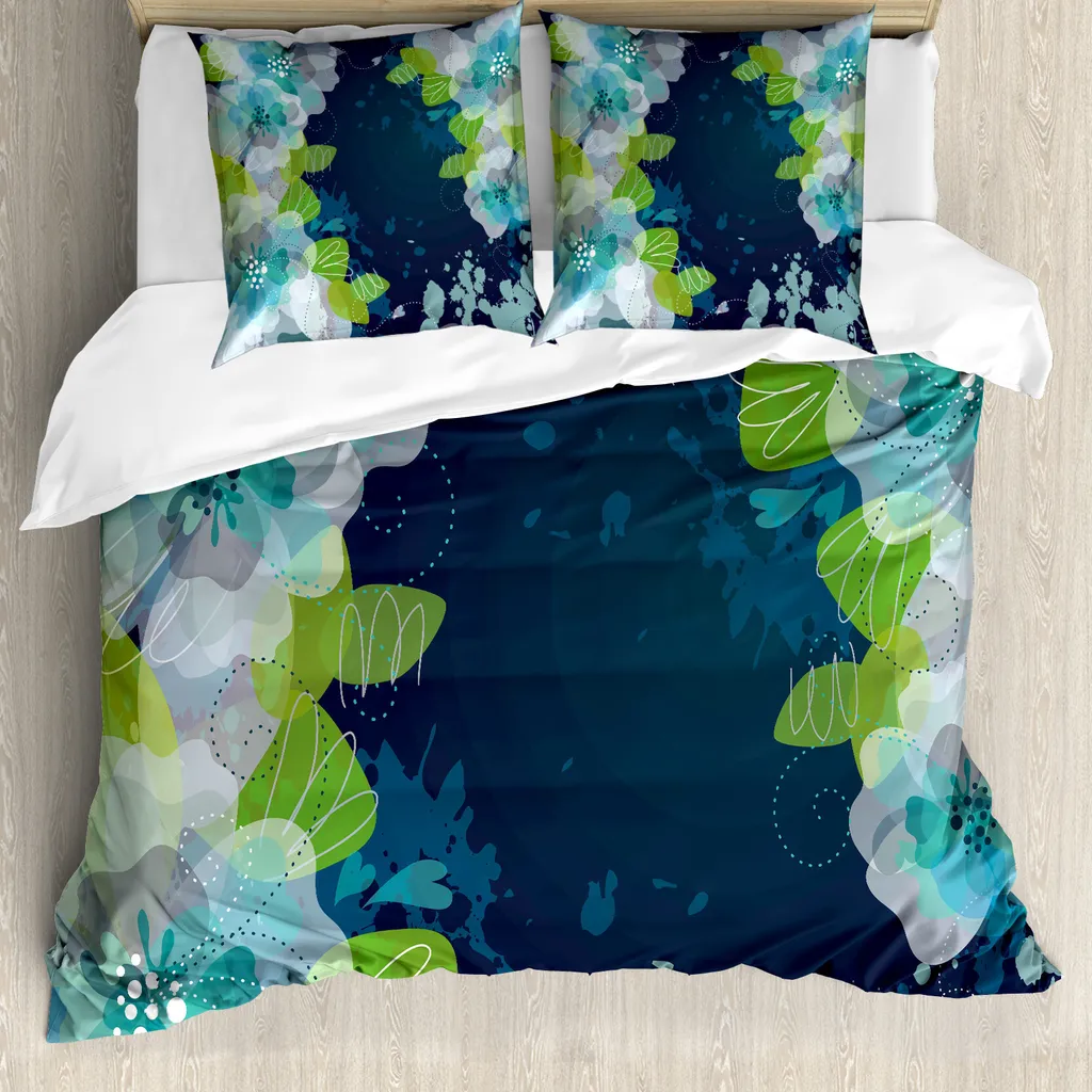 Sogno in Blu Navy: Il Copripiumino ABAKUHAUS che Protegge il Sonno