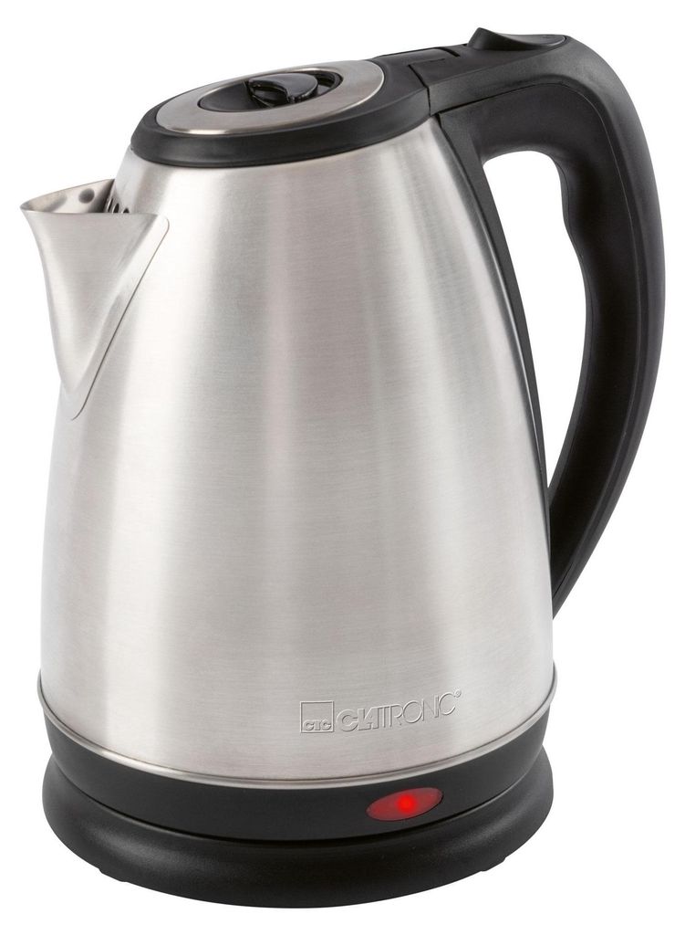 Clatronic WKS 3830, 1,7 l, 2200 W, Czarny, Stal nierdzewna, Zdjęcie produktu 