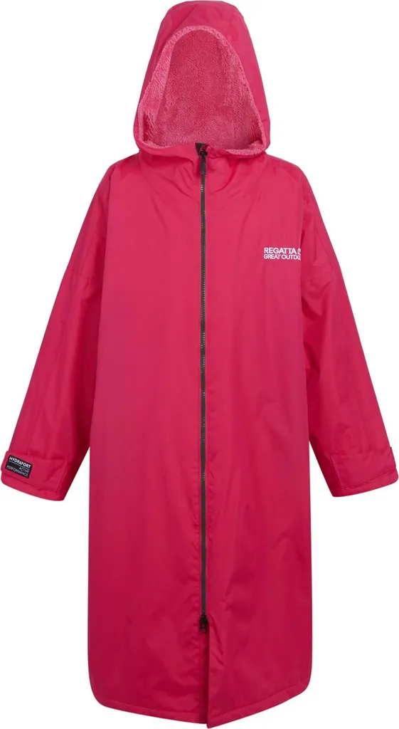 Veste de change natation et surf rose Regatta RG9120 avec doublure chaude