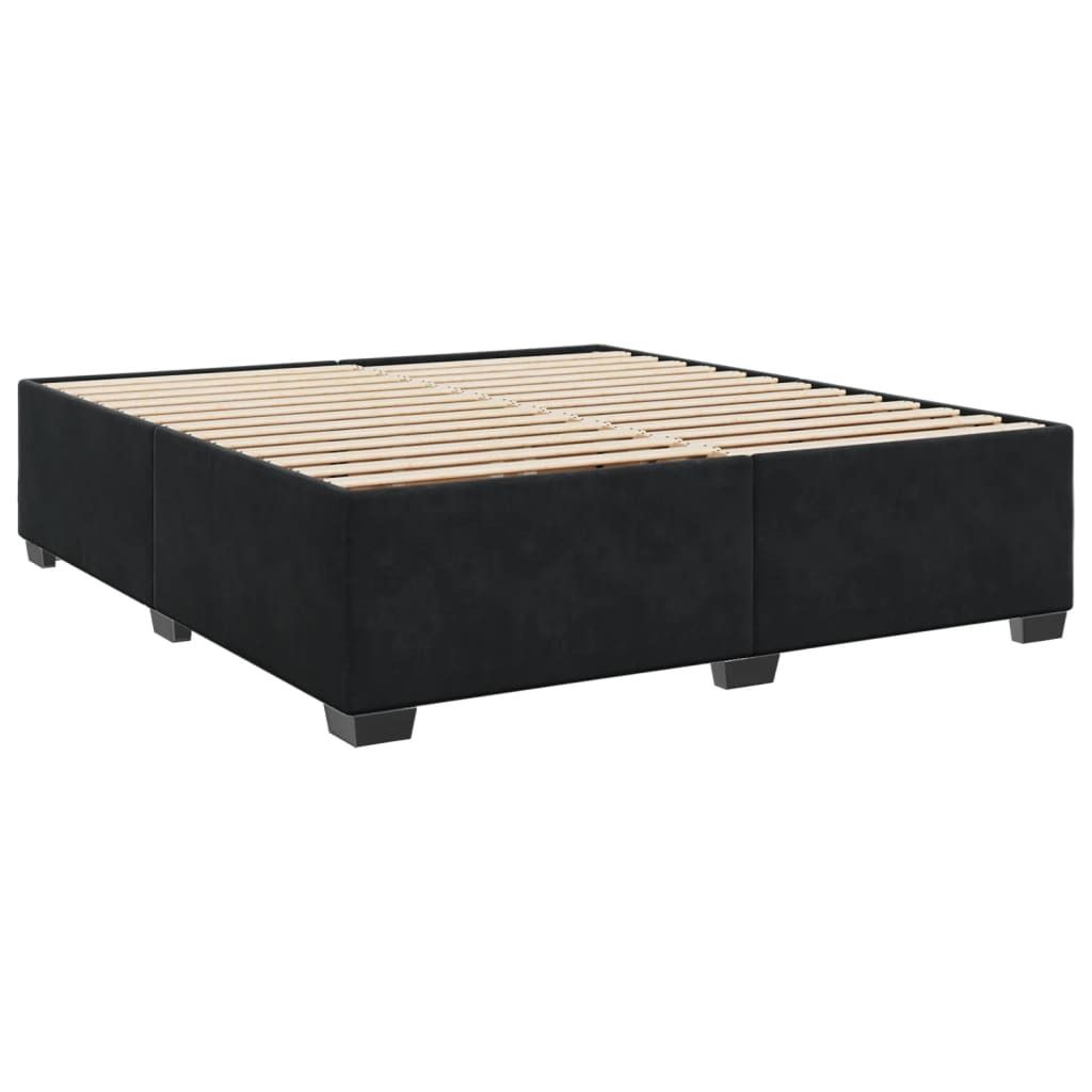 "2026 Aktion"Bettgestell/Doppelbett ️Hochwertiges - Polsterbett Erwachsene/r /Kind - ohne Matratze - Schwarz 180x200cm Samt - Klassische Betten N...