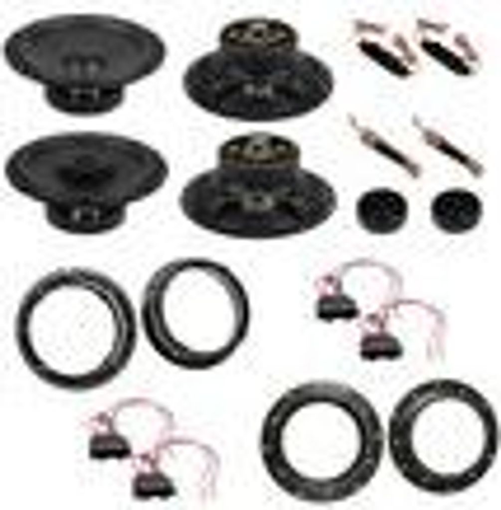 ESX SXE-6.2C SXE-62 2-Wege 3 Ohm Lautsprecher Einbauset für Golf 5 vorne hinten