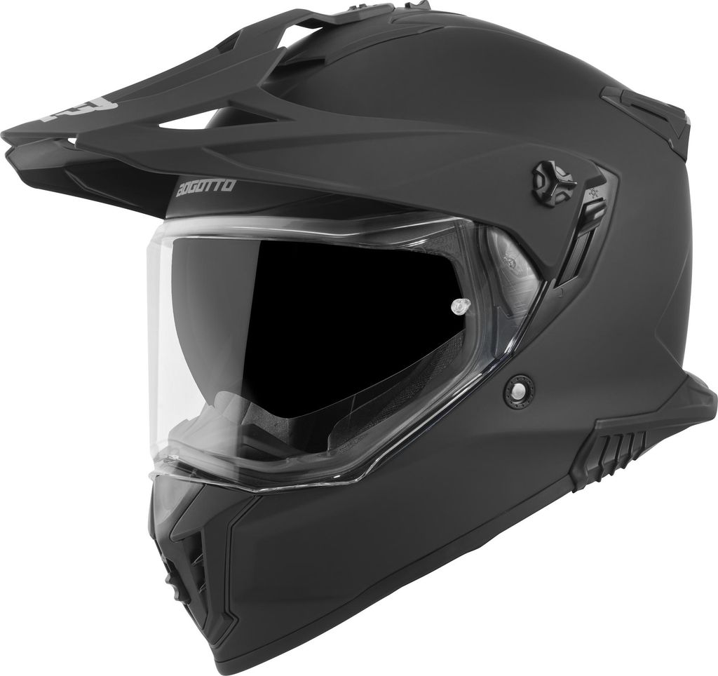 Bogotto FG-601 Enduro Helm, schwarz matt, M