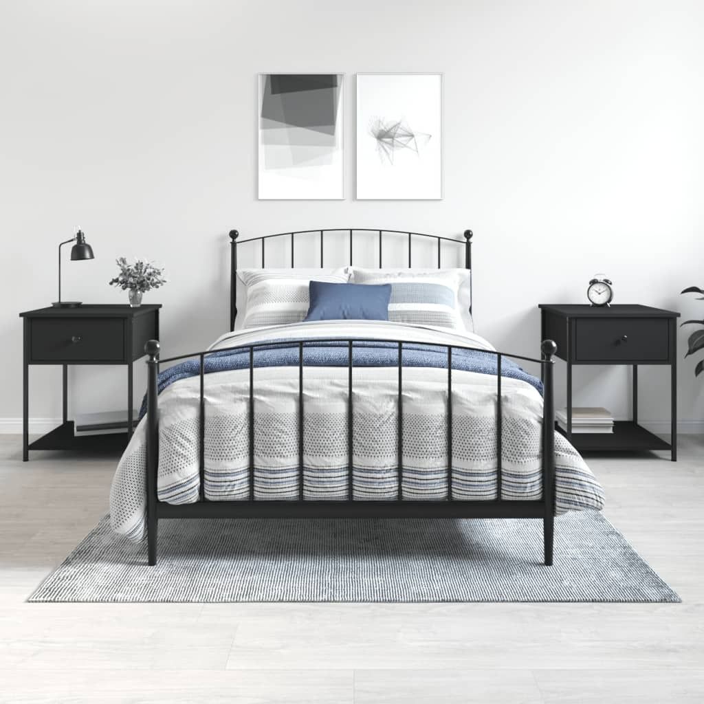 VidaXL 825844, Czarny, Żelazo, Drewno, 440 mm, 450 mm, 580 Zdjęcie produktu 