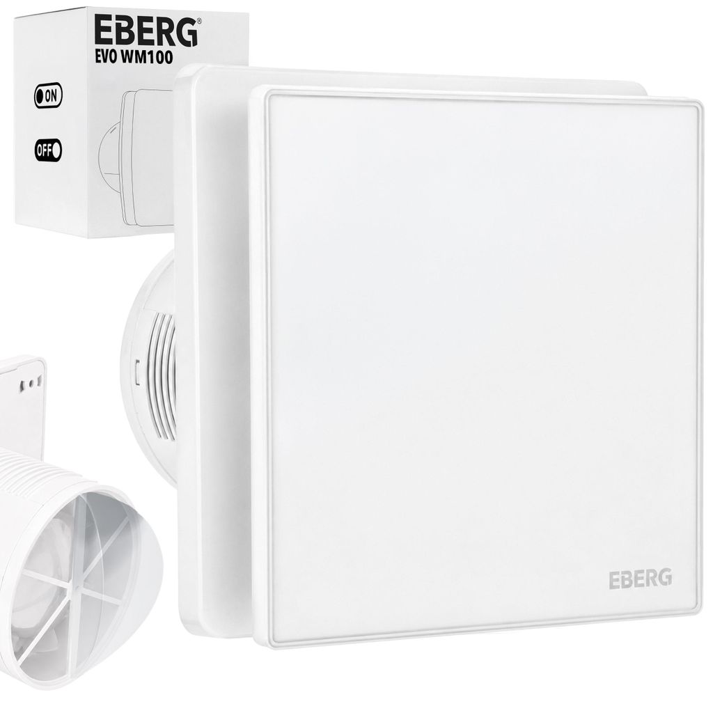 EBERG EVO WM 100 HT Wentylator Łazienkowy 100 mm Higrostat Zdjęcie produktu 