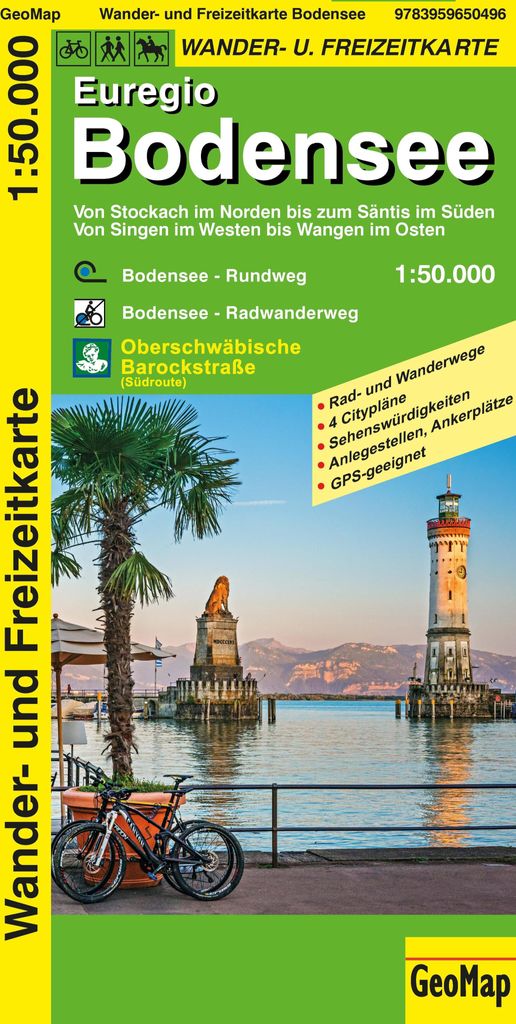 Euregio Bodensee Wander- und Freizeitkarte