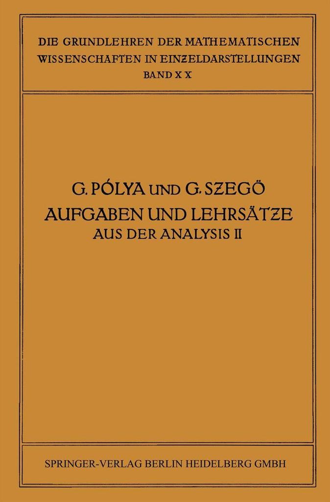 Aufgaben und Lehrsätze aus der Analysis