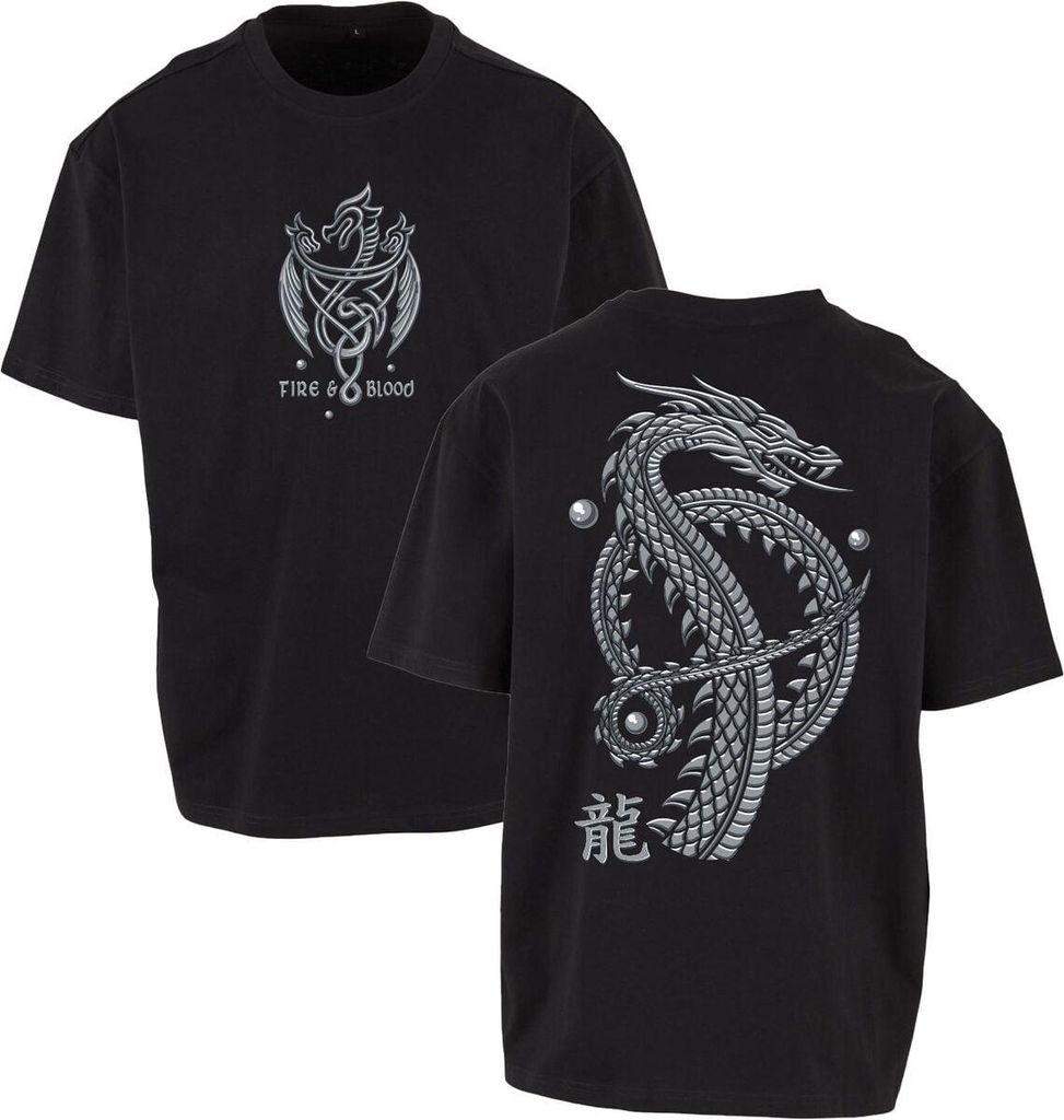 Game Of Thrones T-Shirt Uni House of the Dragon - Fire & Blood Dragon schwarz XXL