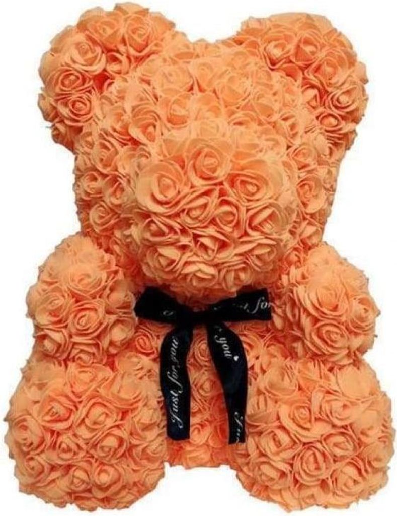 Rosenbär 40 cm - orange
