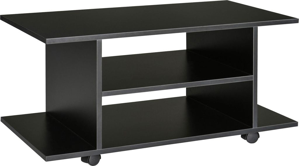 HOMCOM TV-Schrank TV Lowboard Fernsehschrank mit 4 Rollen Produktbild 