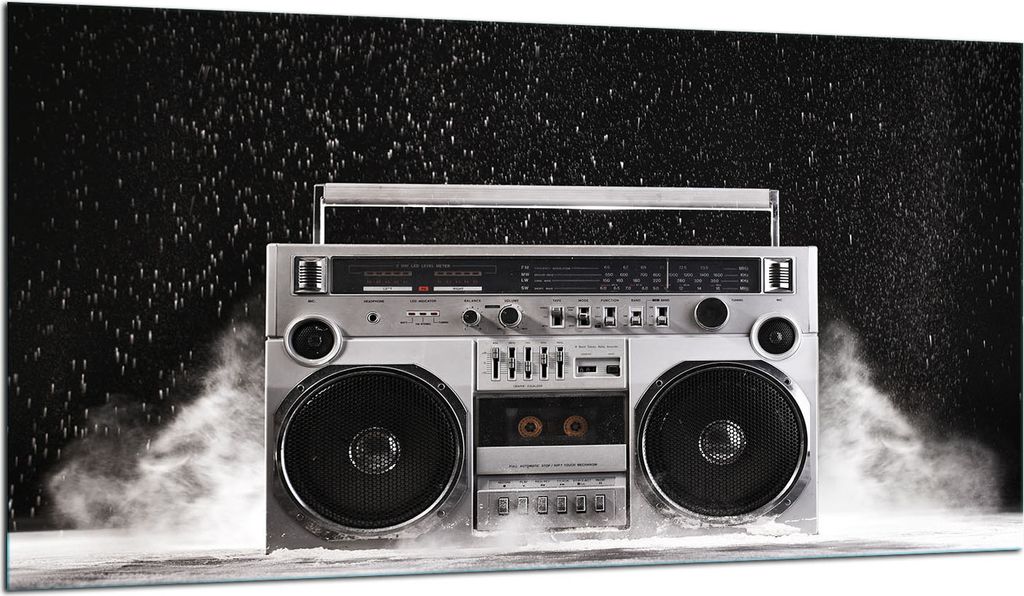 Herdabdeckplatte Glaskeramikkochfeld-Abdeckung Spritzschutz Glas 90x52 Musik