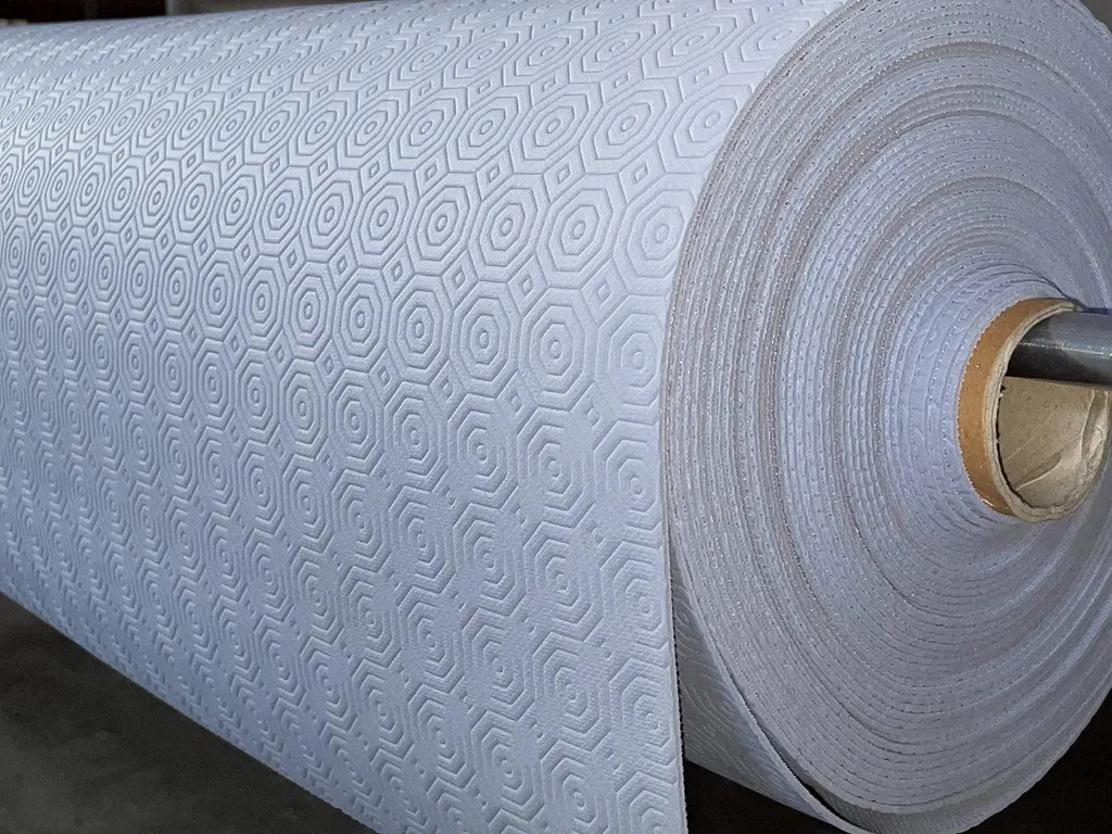 Sous-nappe Bulgomme Gris 350x140 cm - Protection Table Épaisse et Souple