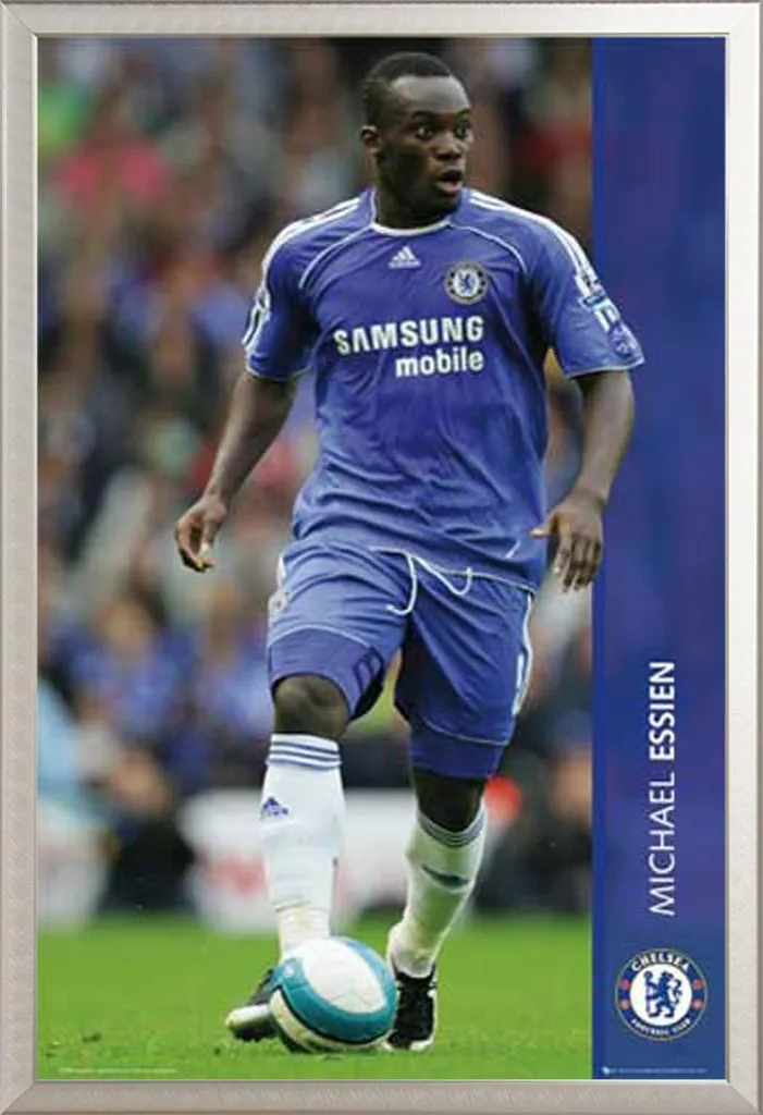 Poster Chelsea Michael Essien encadré Shinsuke vitre incassable acrylique