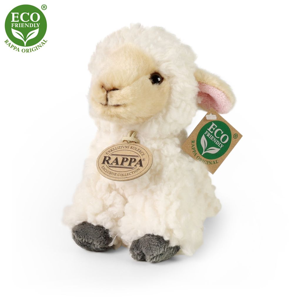 RAPPA Mouton en peluche assis 16 cm ECO-FRIENDLY Image du produit 