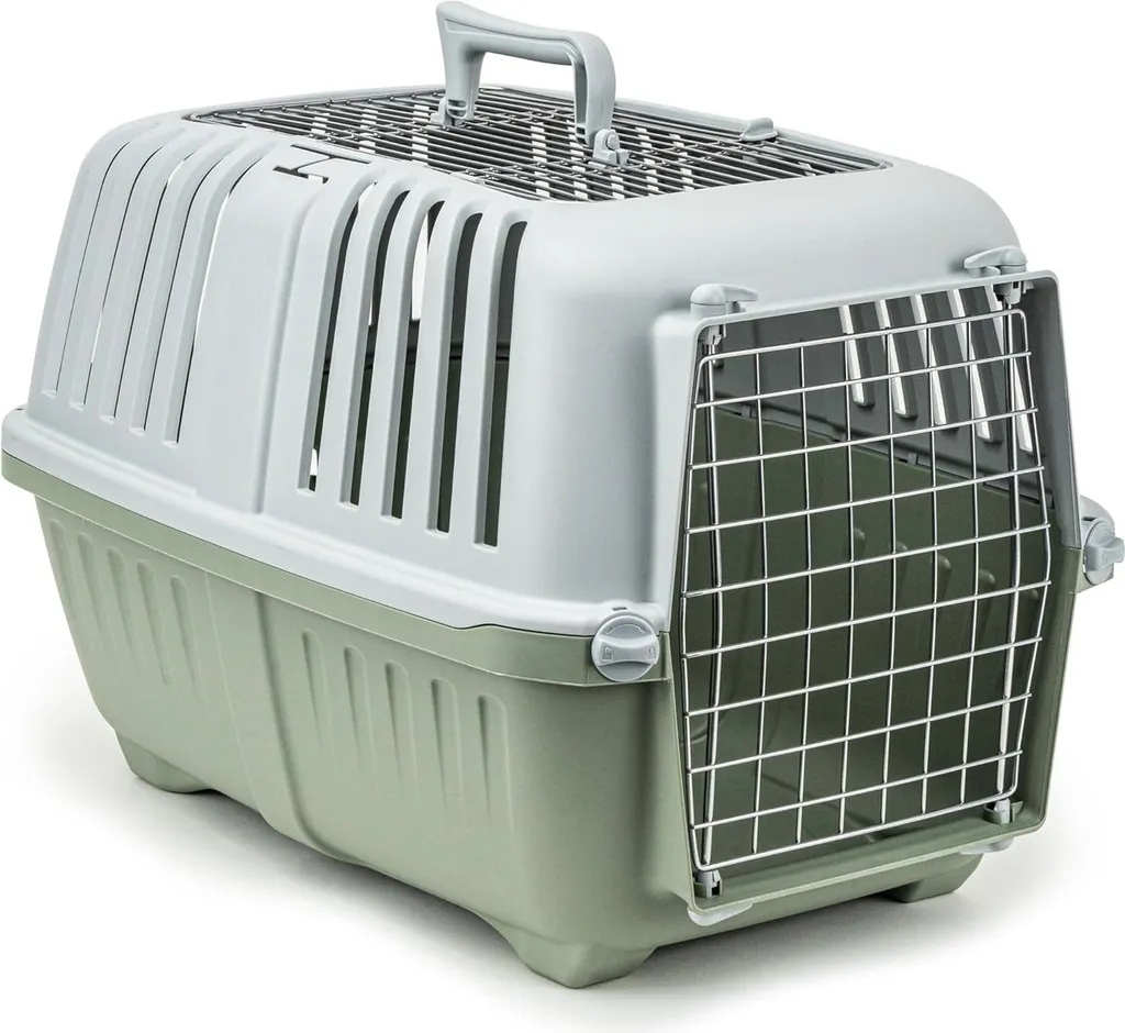 Caisse de transport sécurisée pour chat stressé - Grille métallique