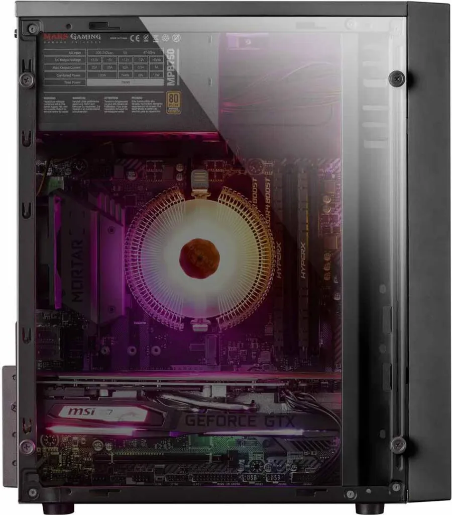 Boîtier PC Micro-ATX Mars Gaming MCM pour Setup Gaming Gain de Place - 5