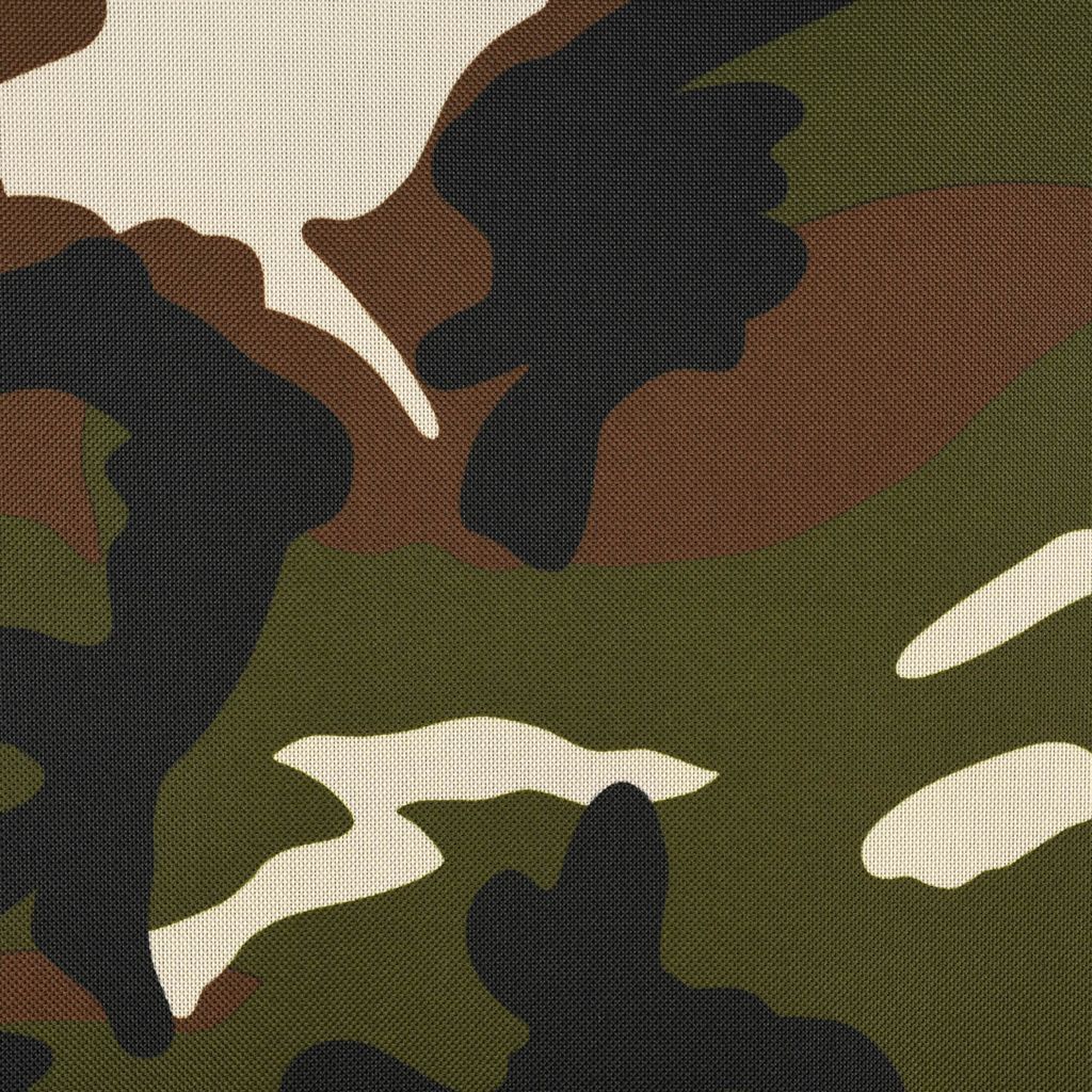 Stoff Meterware Polyester PVC Coating wasserabweisend Camouflage braun