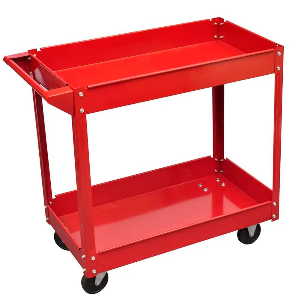 Servante d'atelier rouge 100 kg pour stopper le désordre dans le garage