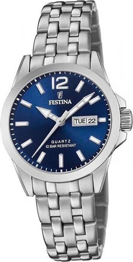 Festina Edelstahl Damen Uhr F20455/3 Armband-Uhr silber Klassik D2UF20455/3
