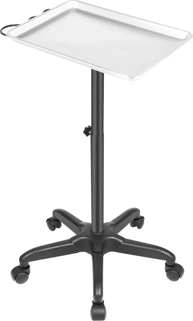 Carrello Parrucchiere Regolabile Argento in Metallo | Arredo Salone Professionale - 7