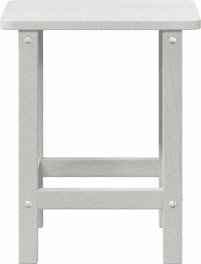 Table d'appoint cube blanche en polyéthylène imperméable 38x38x46 cm - 5