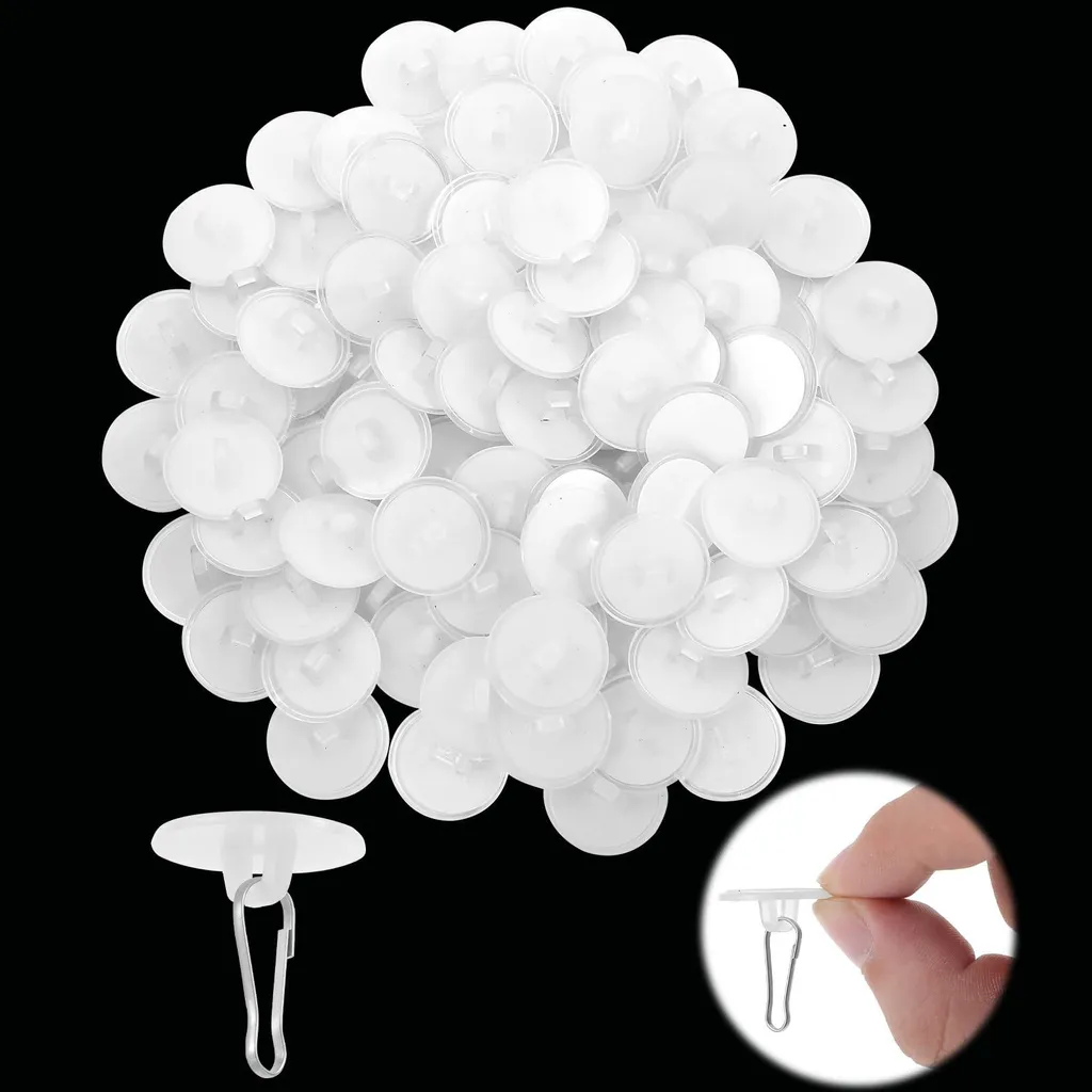 100 Crochets Plafond sans Trou : Fixez sans Percer ni Abîmer vos Murs