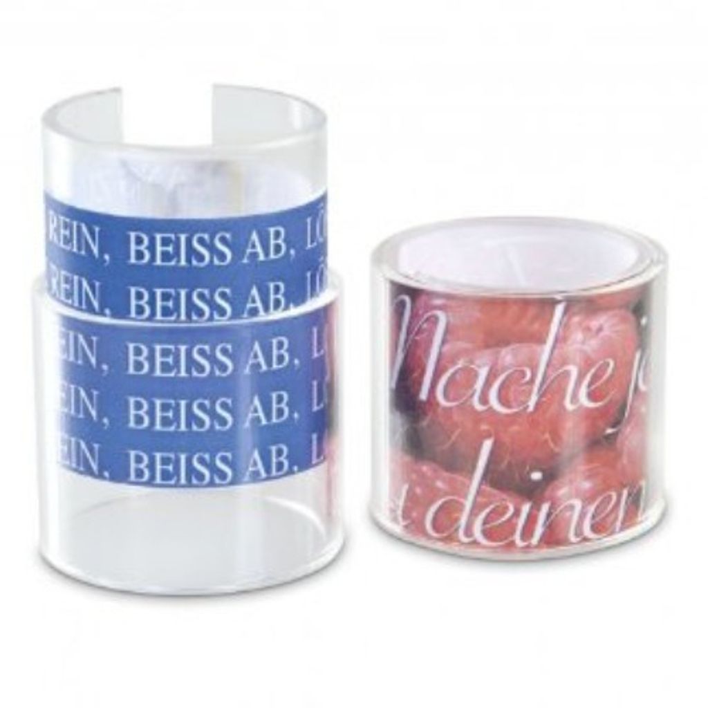 Serviettenring Acryl Rot 2-er Set Serviettenhalter