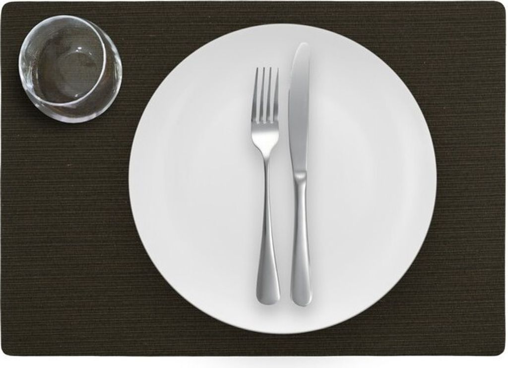 4x Sofia Tischset Moka - 30x43cm - Untersetzer - Tischdekoration - Gedeckter Tisch - Leinenoptik