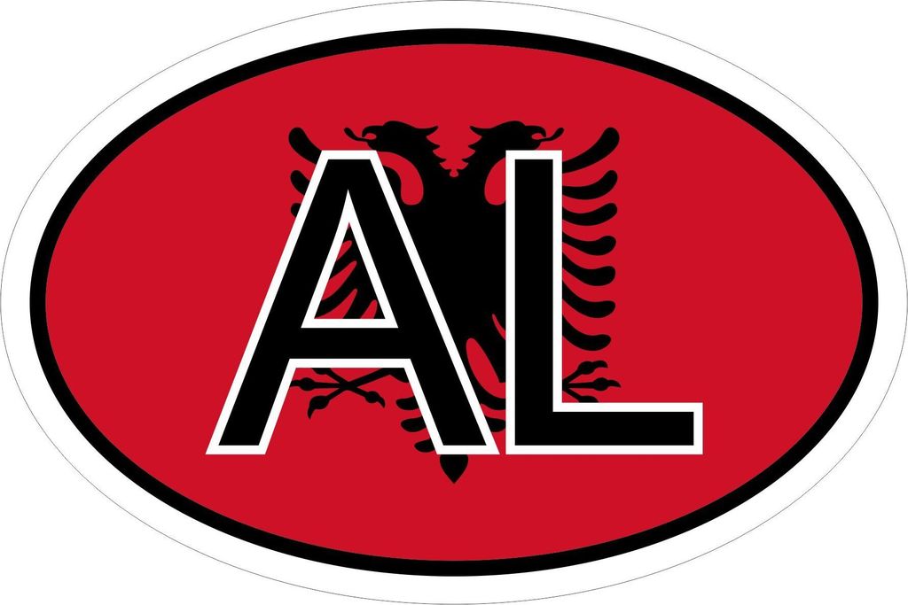 Kiwistar - Autoaufkleber - 10x6,6 cm - außen klebendKiwistar Autoaufkleber - Albanien AL Auto, Laptop, Fahrrad, LKW, Motorrad Mehrfarbig Autoaufkl...