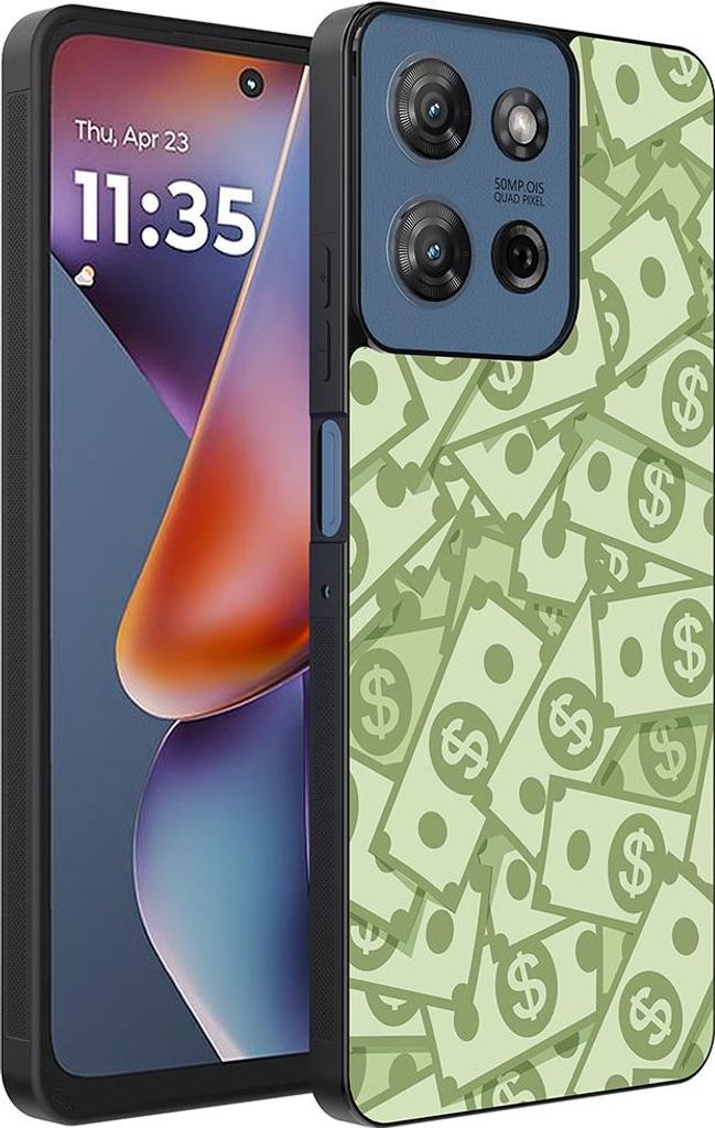 Smartphonica Telefon Fall geeignet für Motorola Moto G 2025 mit Geld Impressum - TPU Backcover Fall mit Geld Design