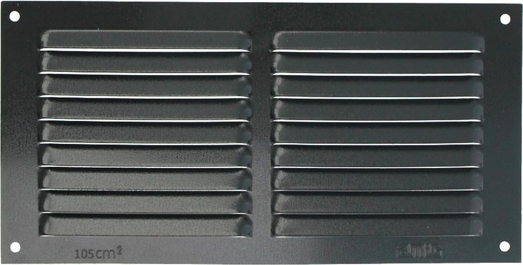 Amig - Rechteckiges Aluminiumgitter mit Insektenschutz | Lüftungsgitter für Luftauslass | Ideal für Decken in Küche und Bad | Maße 150 x 300 m...