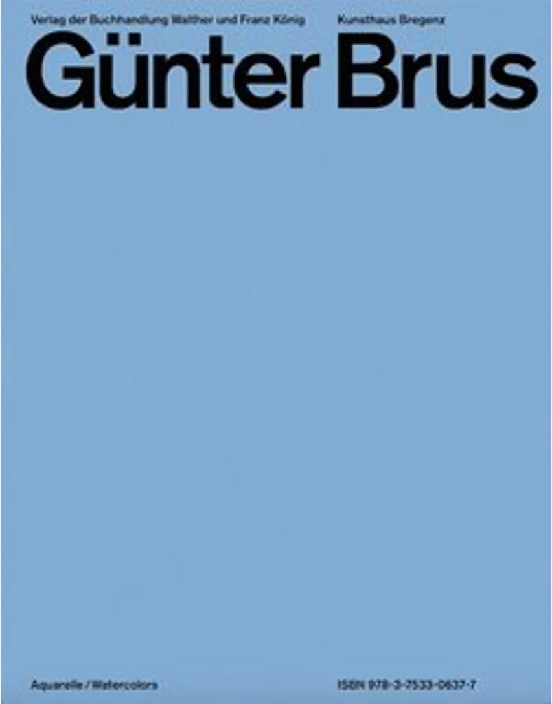 Günter Brus Aquarelle : Édition Bilingue Watercolors Grand Format Art