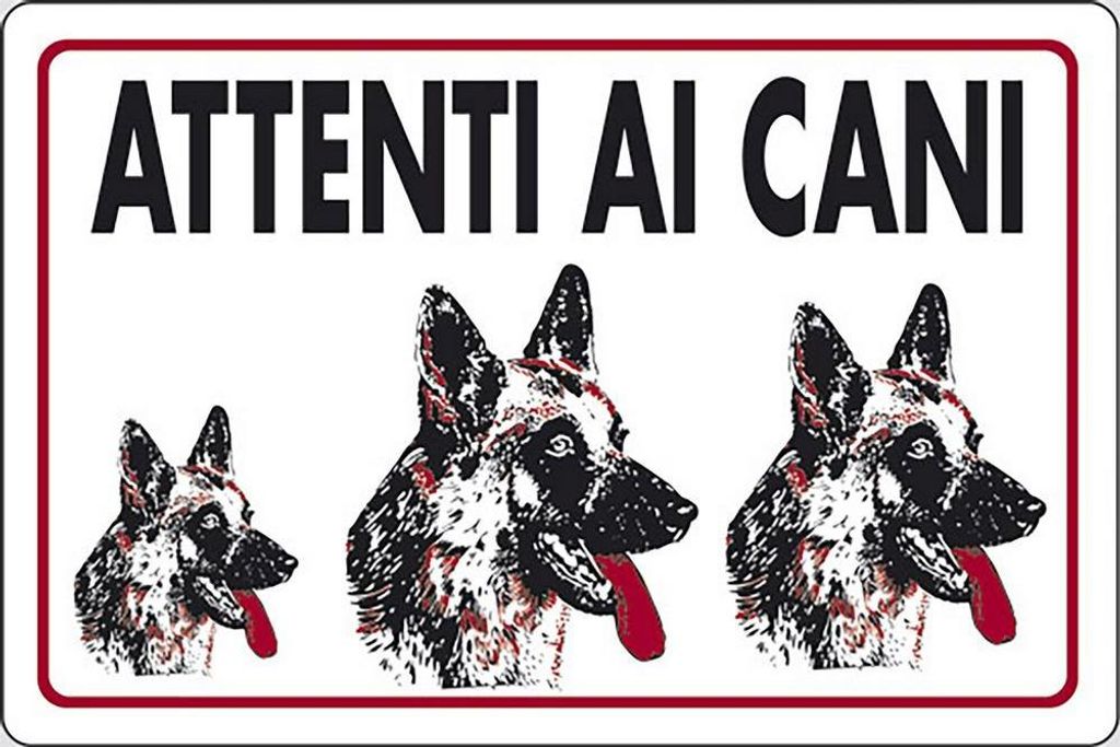 START-Schild Vorsicht vor Hunden Privathäuser 30CMx20CM