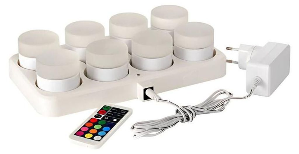 Duni 186495, Weiß, Universal, 8 Glühbirne(n), LED, Multi, Produktbild 