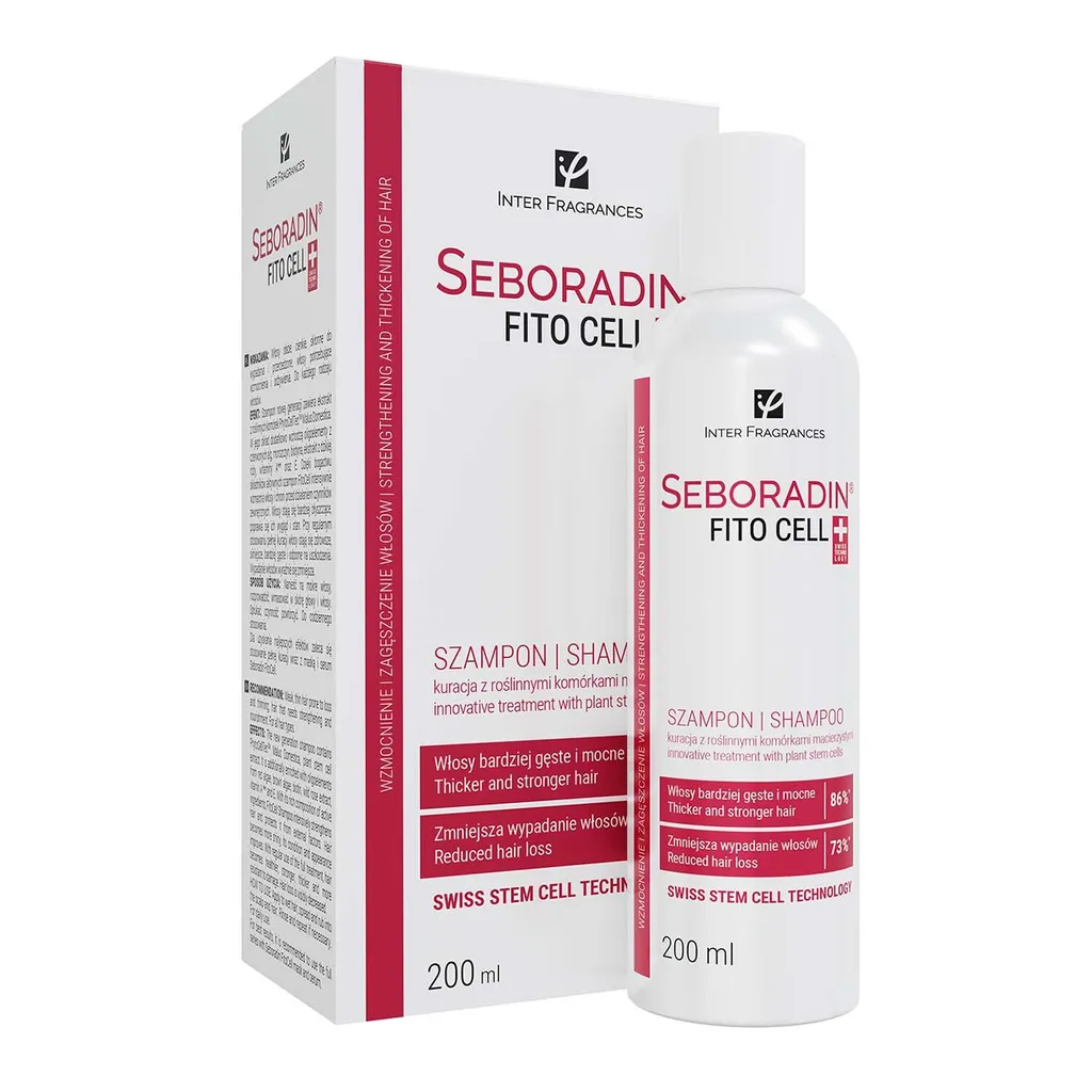 Shampoo idratante per il volume dei capelli Seboradin Fitocell, 200 ml