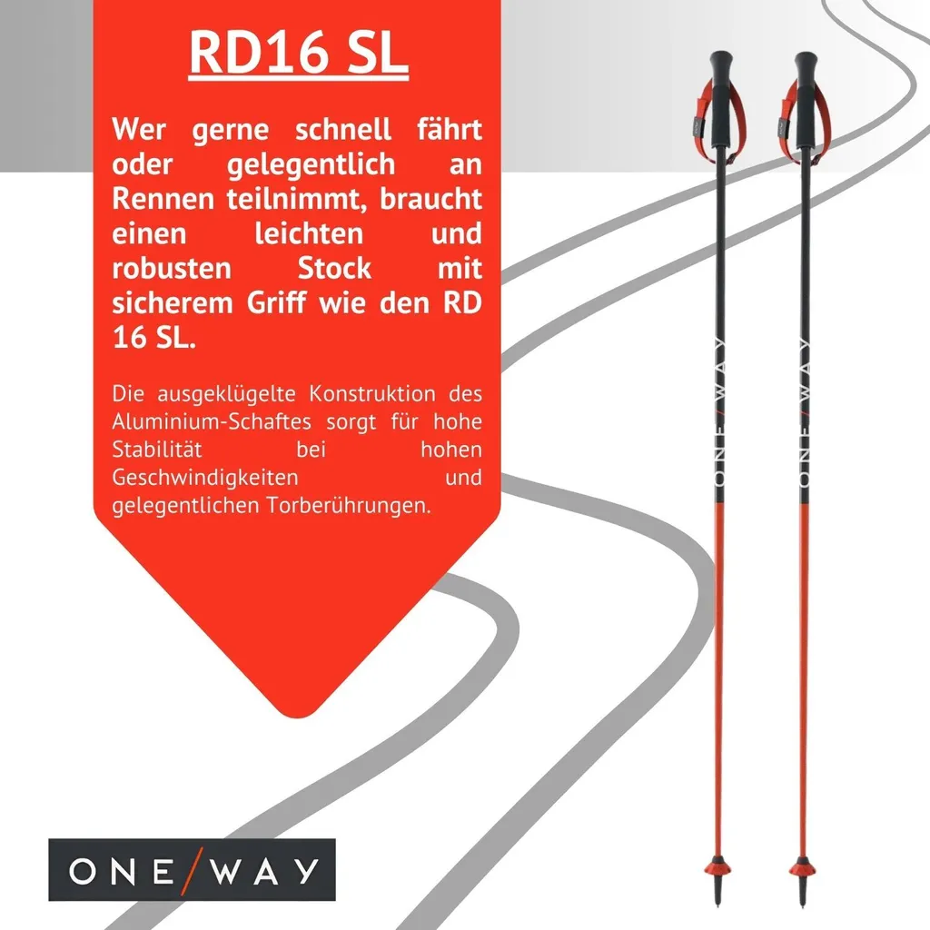 Bâtons de ski OneWay RD16 SL : plus de précision pour vos virages serrés - 2