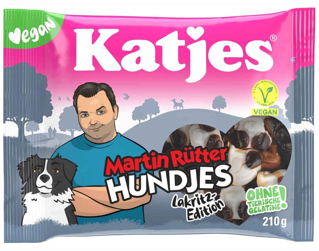 Katjes Martin Rütter Hundjes Lakritz-Edition 210g Produktbild 