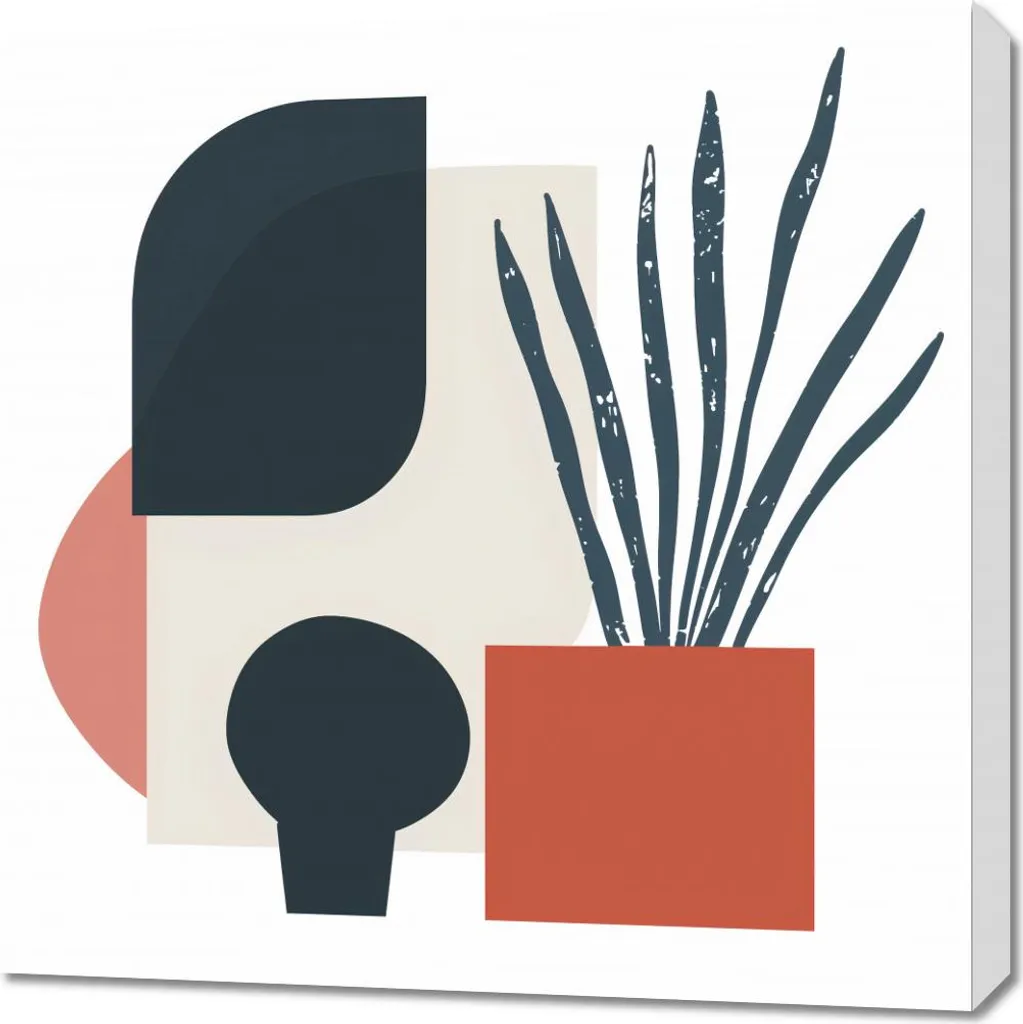 Quadro 70x70 Pensieri Chiusi - Minimal Design per Arredo Interni