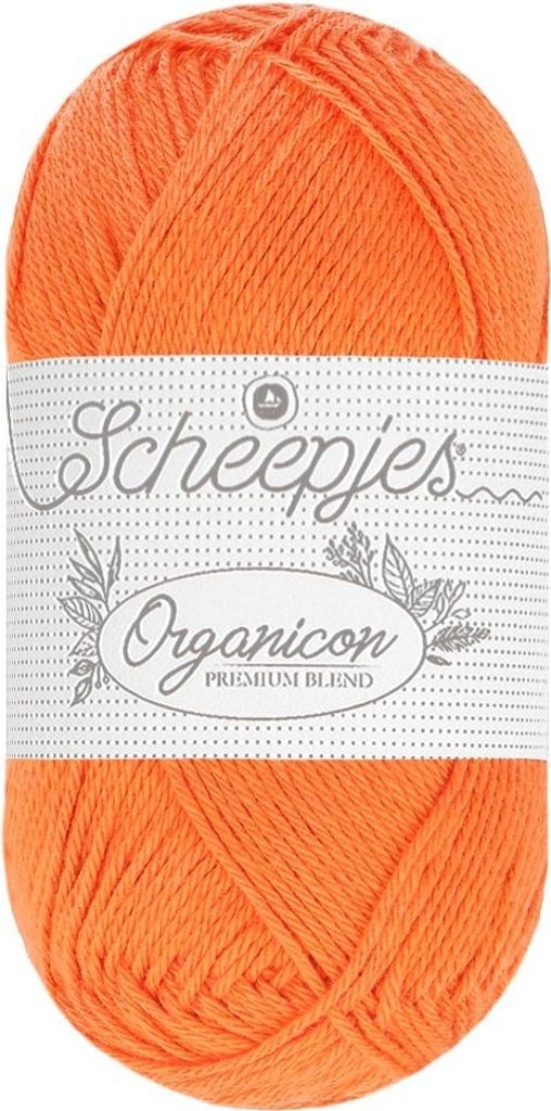 Scheepjes Organicon 50g 224 Deep Tangerine
